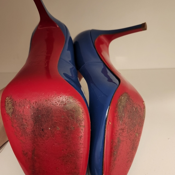 Louboutin Blue Pumps Size 37 - Picture 5 of 5